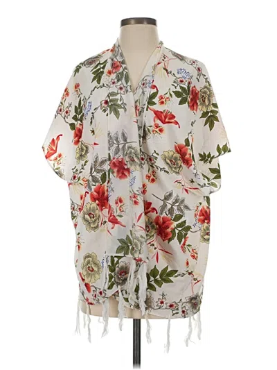 Pre-owned Shein Kimono In White
