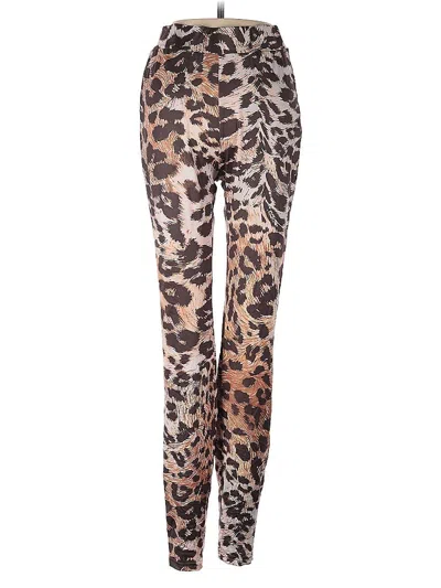 Pre-owned Shein Leggings In Brown