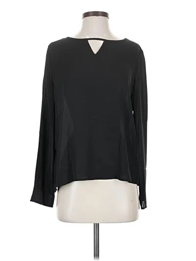 Pre-owned Shein Long Sleeve Blouse In Black