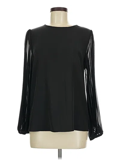 Pre-owned Shein Long Sleeve Blouse In Black