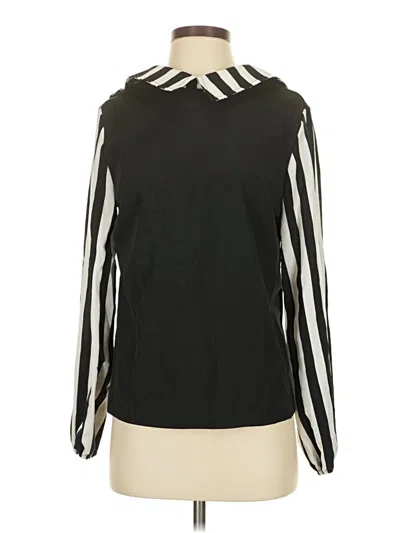 Pre-owned Shein Long Sleeve Blouse In Black