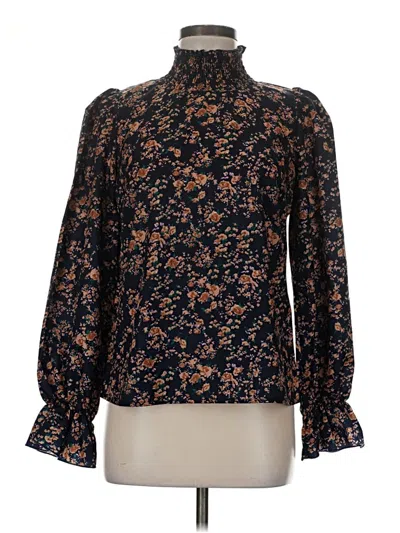 Pre-owned Shein Long Sleeve Blouse In Black