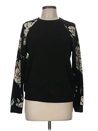 Pre-owned Shein Long Sleeve Blouse In Black