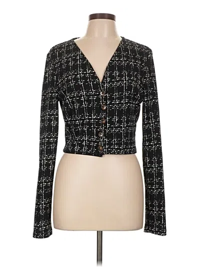 Pre-owned Shein Long Sleeve Blouse In Black