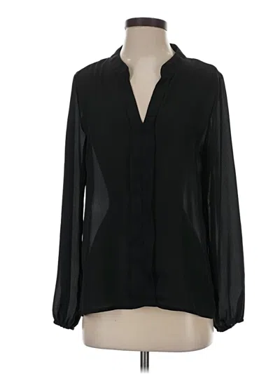 Pre-owned Shein Long Sleeve Blouse In Black