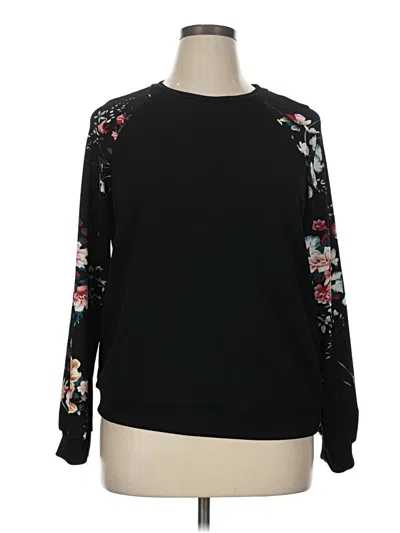 Pre-owned Shein Long Sleeve Blouse In Black