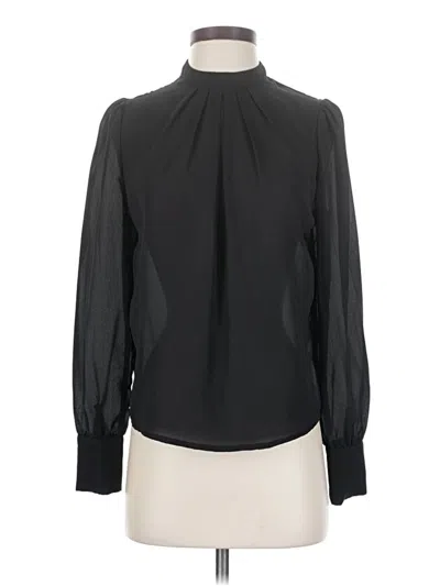 Pre-owned Shein Long Sleeve Blouse In Black