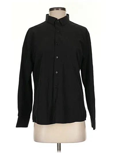 Pre-owned Shein Long Sleeve Blouse In Black