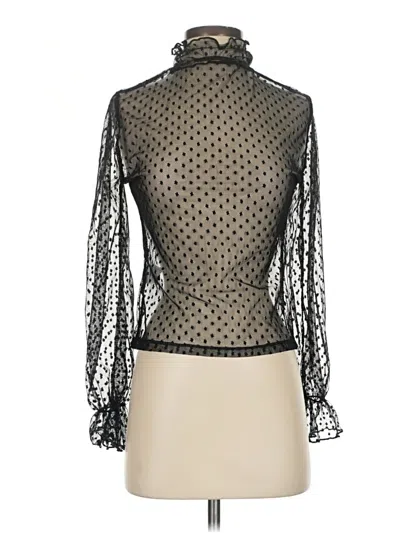 Pre-owned Shein Long Sleeve Blouse In Black