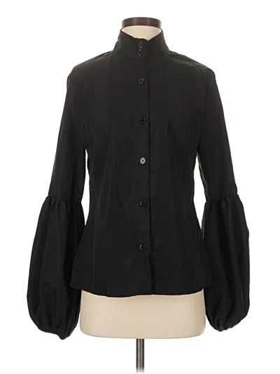 Pre-owned Shein Long Sleeve Blouse In Black