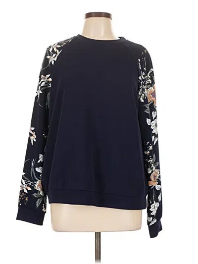 Pre-owned Shein Long Sleeve Blouse In Blue