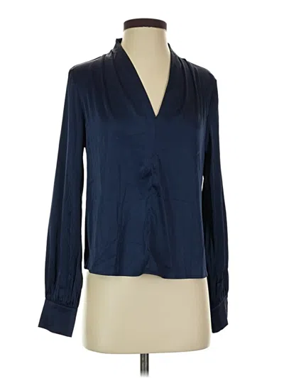 Pre-owned Shein Long Sleeve Blouse In Blue