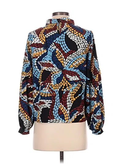 Pre-owned Shein Long Sleeve Blouse In Blue