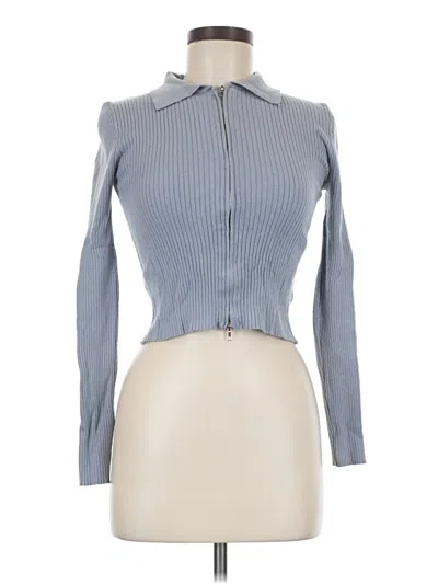 Pre-owned Shein Long Sleeve Blouse In Blue