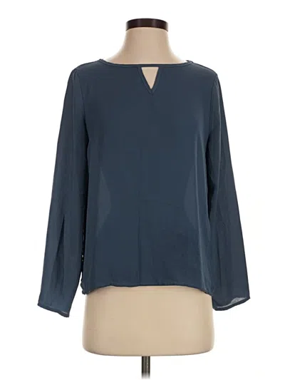 Pre-owned Shein Long Sleeve Blouse In Blue