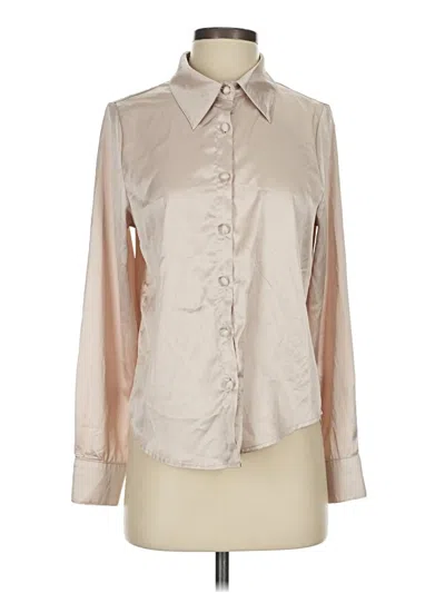 Pre-owned Shein Long Sleeve Blouse In Brown