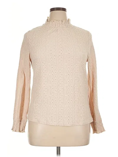 Pre-owned Shein Long Sleeve Blouse In Brown