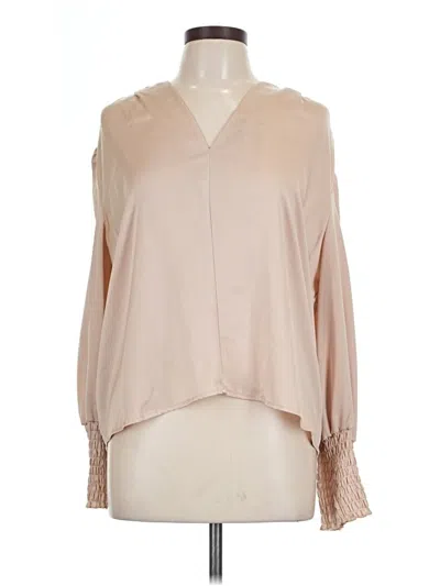 Pre-owned Shein Long Sleeve Blouse In Brown