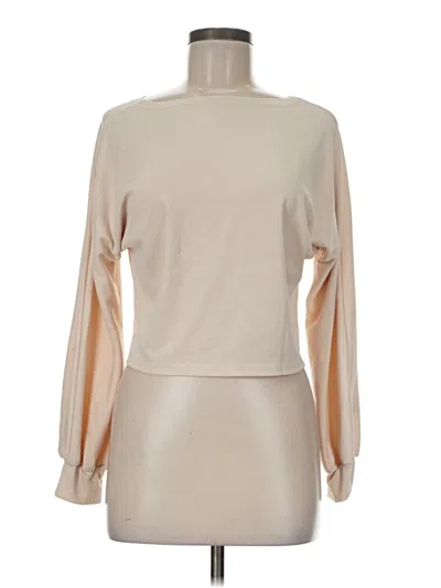 Pre-owned Shein Long Sleeve Blouse In Brown