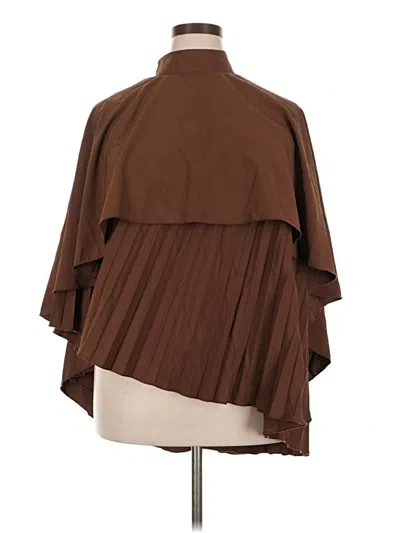 Pre-owned Shein Long Sleeve Blouse In Brown