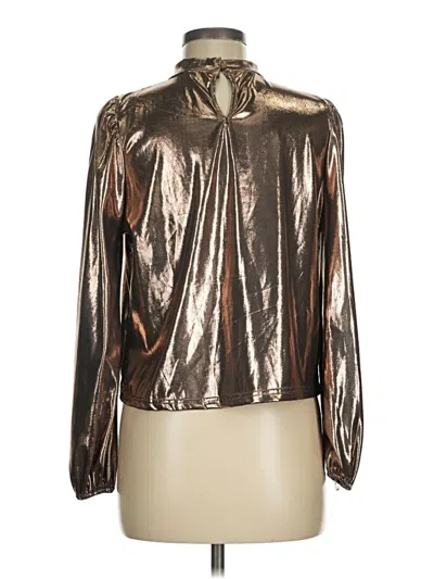 Pre-owned Shein Long Sleeve Blouse In Gold