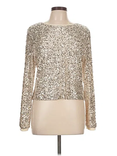 Pre-owned Shein Long Sleeve Blouse In Gold