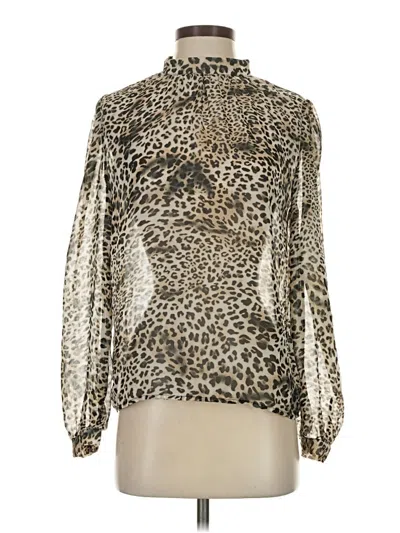 Pre-owned Shein Long Sleeve Blouse In Gold