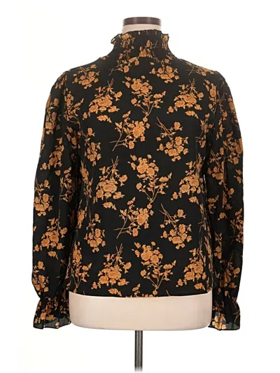 Pre-owned Shein Long Sleeve Blouse In Gold