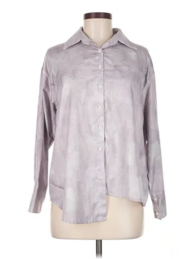 Pre-owned Shein Long Sleeve Blouse In Gray
