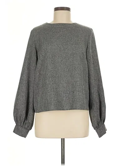 Pre-owned Shein Long Sleeve Blouse In Gray