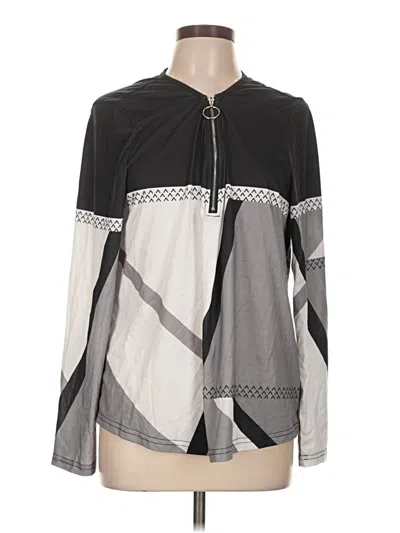Pre-owned Shein Long Sleeve Blouse In Gray