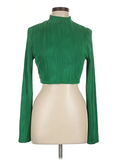 Shein Long Sleeve Blouse In Green