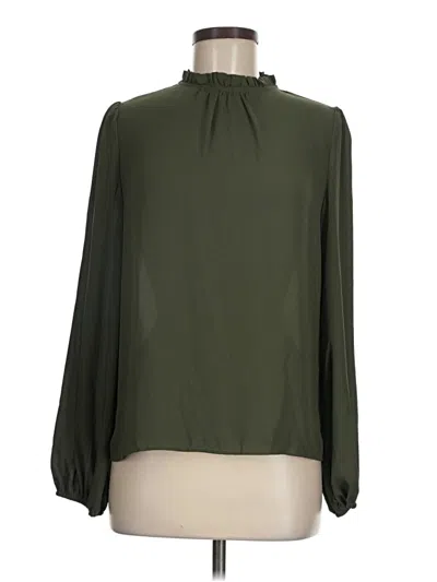Pre-owned Shein Long Sleeve Blouse In Green