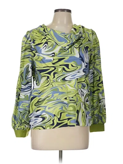 Pre-owned Shein Long Sleeve Blouse In Green