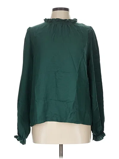 Pre-owned Shein Long Sleeve Blouse In Green
