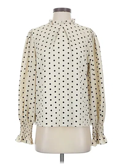 Pre-owned Shein Long Sleeve Blouse In Ivory
