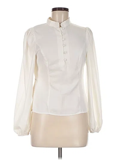Pre-owned Shein Long Sleeve Blouse In Ivory