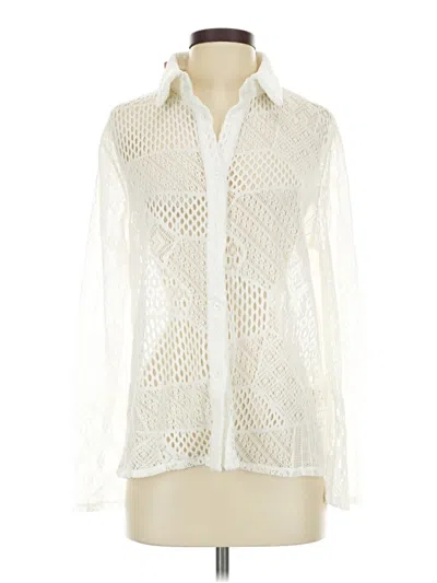 Pre-owned Shein Long Sleeve Blouse In Ivory