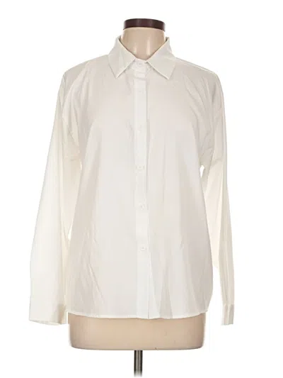 Pre-owned Shein Long Sleeve Blouse In Ivory
