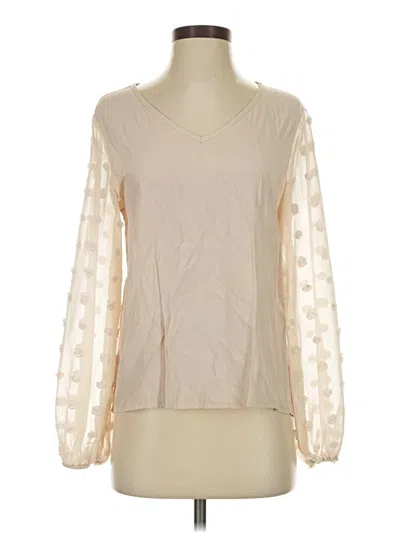 Pre-owned Shein Long Sleeve Blouse In Ivory