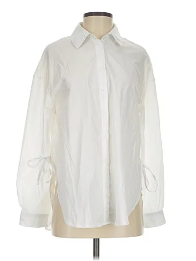 Pre-owned Shein Long Sleeve Blouse In Ivory