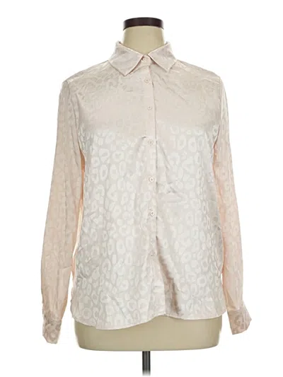 Pre-owned Shein Long Sleeve Blouse In Ivory