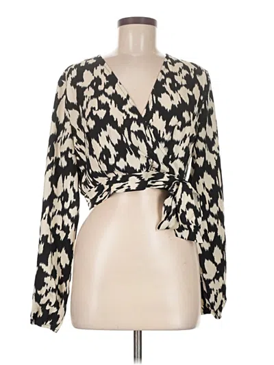 Pre-owned Shein Long Sleeve Blouse In Ivory