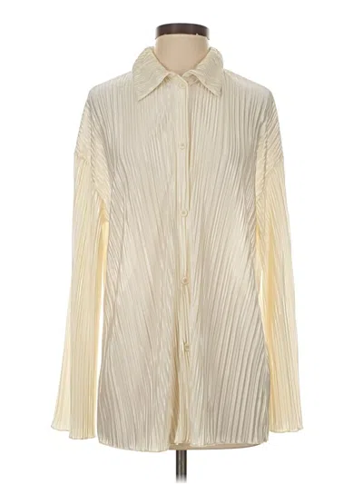Pre-owned Shein Long Sleeve Blouse In Ivory