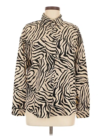 Pre-owned Shein Long Sleeve Blouse In Ivory