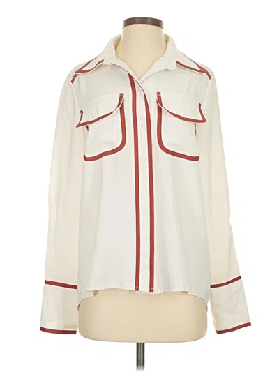 Pre-owned Shein Long Sleeve Blouse In Ivory