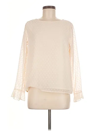 Pre-owned Shein Long Sleeve Blouse In Ivory