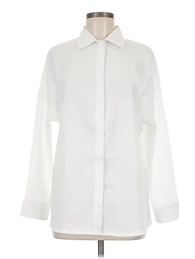 Pre-owned Shein Long Sleeve Blouse In Ivory