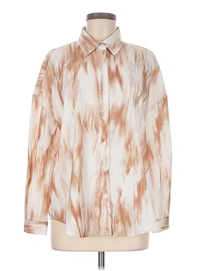 Pre-owned Shein Long Sleeve Blouse In Ivory