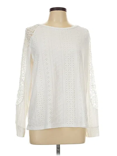 Pre-owned Shein Long Sleeve Blouse In Ivory